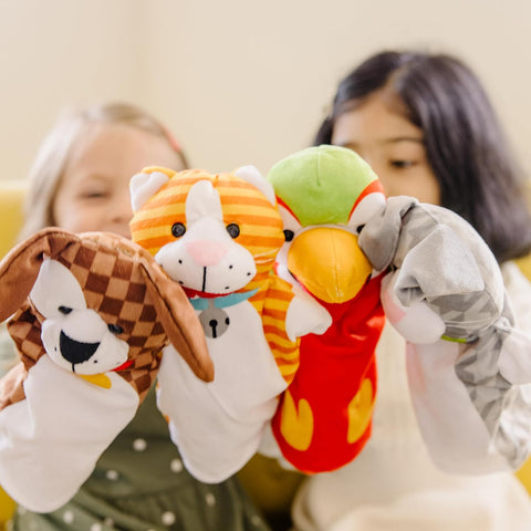 Melissa & Doug Playful Pets Hand Puppets (Set of 4) | Melissa & Doug In Lebanon