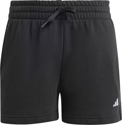 Adidas Women's Black Essentials Small Logo Fleece Shorts|Adidas In Lebanon