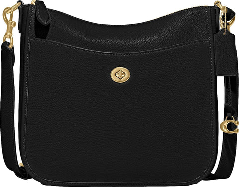 COACH Women's Black Grain Leather Crossbody Bag | Coach In Lebanon