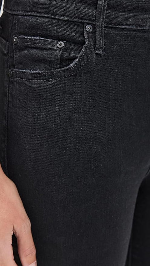 Mother Women's Black The Insider Crop Jeans | Mother In Lebanon