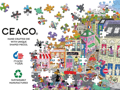 Ceaco Shop Windows Paris Windows 1000 Piece Jigsaw Puzzle | Ceaco In Lebanon
