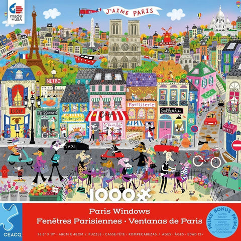 Ceaco Shop Windows Paris Windows 1000 Piece Jigsaw Puzzle | Ceaco In Lebanon