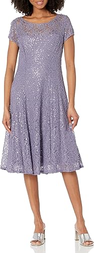 SLNY Fashion Women's Purple Dress AMZ214