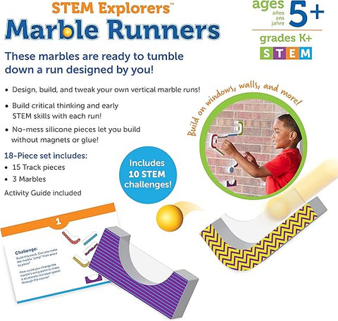 Learning Resources Stem Explorers Marble Runners - 18 Pieces, Ages 5+  | Learning Resources In Lebanon