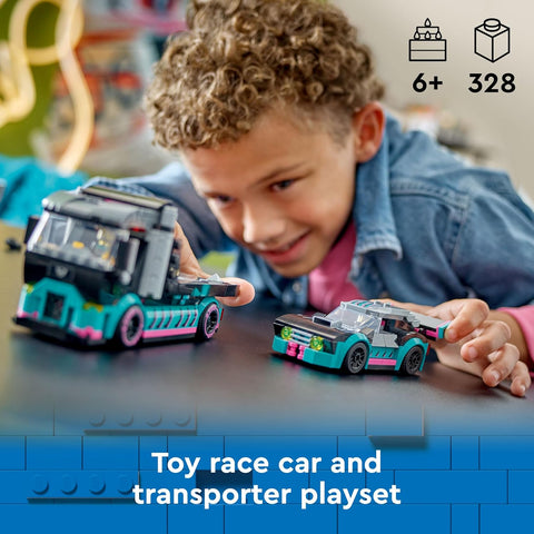 Lego City Race Car and Car Carrier Truck Toy|Lego In Lebanon
