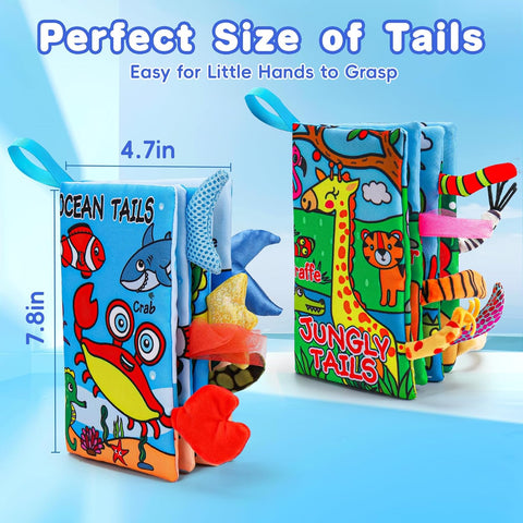 Thremhoo 2PCS Baby Books 0-6 Months Tummy Time Infant Toys |Thremhoo In Lebanon