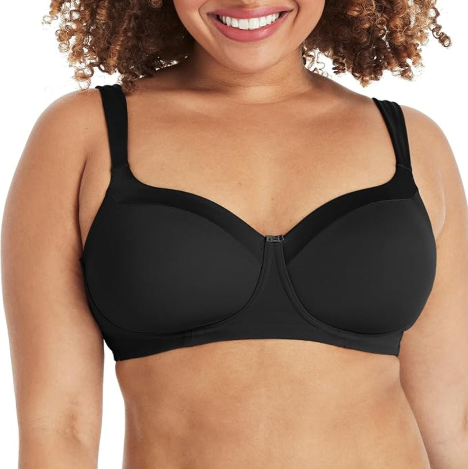 Playtex Women's Black Secrets Amazing Shape Lined Balconette Wirefree Bra