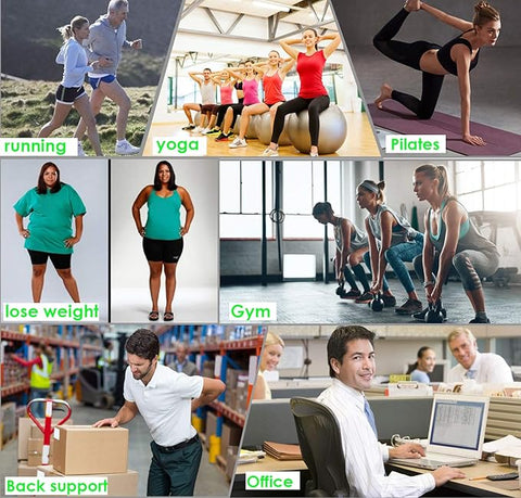 Moolida Black & Fuchsia Waist Weight Loss Workout Fitness Trainer Belt | Moolida In Lebanon