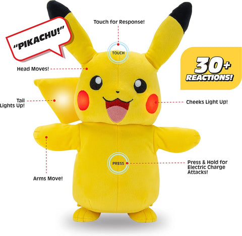 Pokemon Pikachu Electric Charge 10 Inch Interactive Plush|Pokemon In Lebanon
