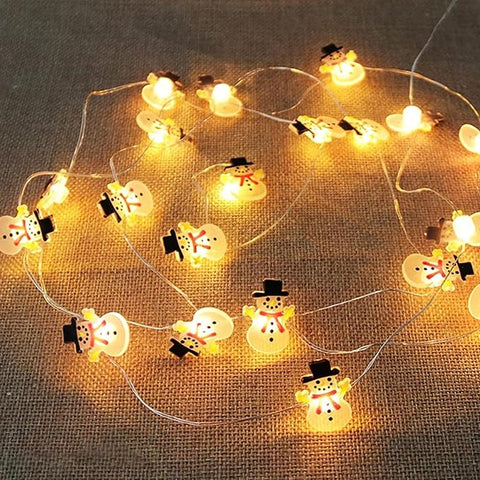 Logo Snowman String Lights 10xLed  | Logo In Lebanon