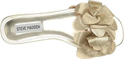 Steve Madden Women's Gold Leather Melena Sandal | Steve Madden In Lebanon