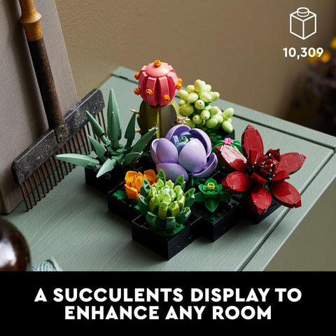 Lego Botanicals Succulents Artificial Indoor Plant Building Set|Lego In Lebanon