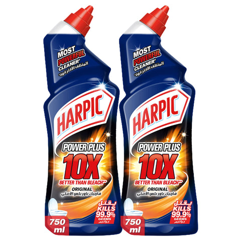 Harpic Power Plus 10X Toilet Cleaner Original 750ml*2