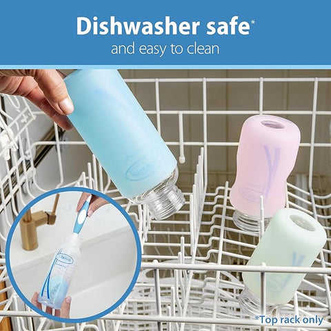 Dr. Brown's Natural Flow Options+ Blue Glass Baby Bottle Sleeves | Dr. Brown's In Lebanon