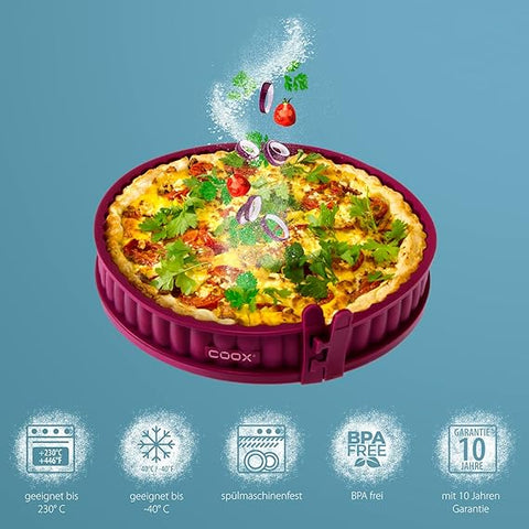 Coox Plum Quiche Form Cooking Pan 26cm  | Coox In Lebanon