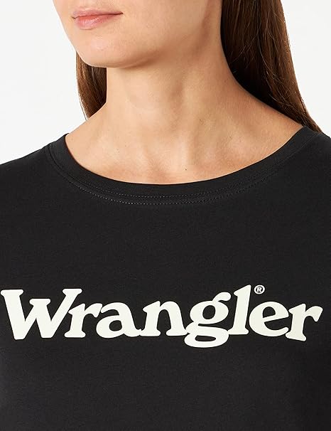 Wrangler Men's Black Chest Logo Crew Neck T-Shirt | Wrangler In Lebanon