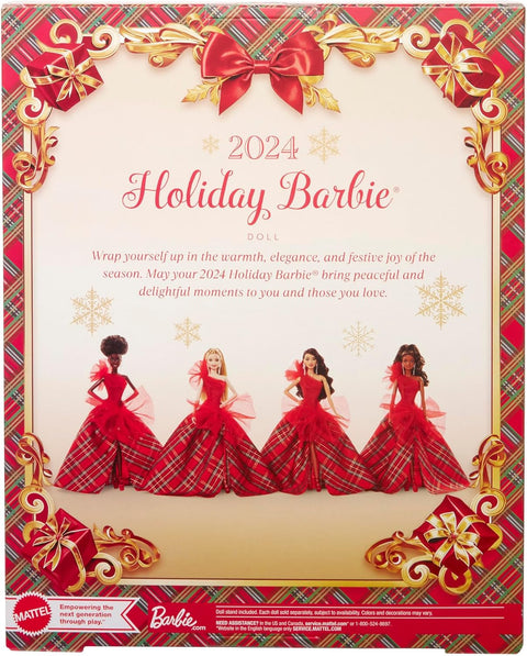 Mattel Barbie Signature Doll 2024 Holiday Blonde Fashion Doll Wearing Gown Figure | Mattel In Lebanon