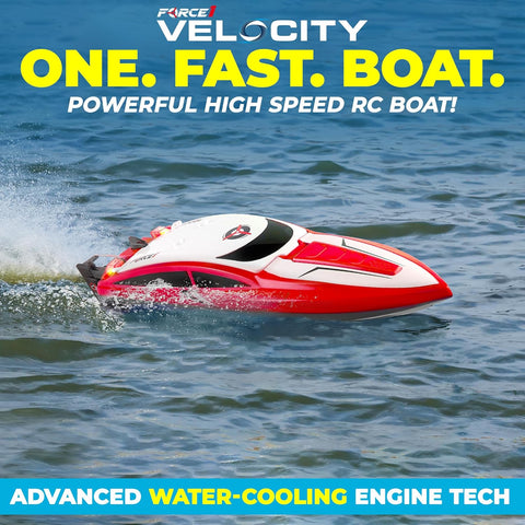 Force1 Velocity Red Fast RC Boat- Remote Control Boats Toy |Force1 In Lebanon