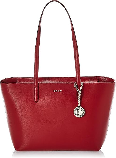 Dkny Women's Red Bryant Medium Sutton Textured Leather Shoulder Bag |Dkny In Lebanon