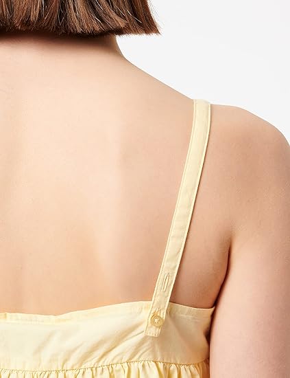 Wrangler Women's Pale Banana Babydoll Sleeveless Blouse |Wrangler In Lebanon