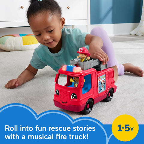 Fisher-Price Little People Toy Fire Truck with 2 Figures | Fisher-Price In Lebanon