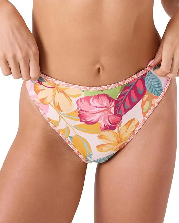 Roxy Women's Multicolor High Waist Bikini Brief