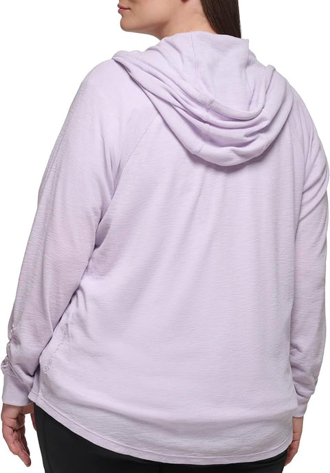 Calvin Klein Women's Purple Premium Performance Ruched Long Sleeve Jacket  |Calvin Klein  in Lebanon