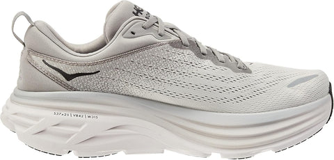 Hoka Men's Light Grey Bondi 8 Sneakers | Hoka In Lebanon