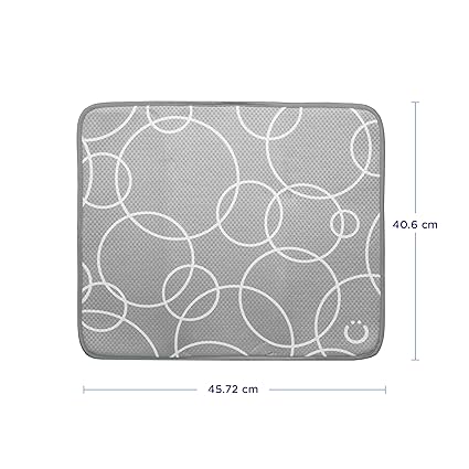 Ubbi Grey Microfiber Dish Drying Mat, Pack of 2 | Ubbi In Lebanon