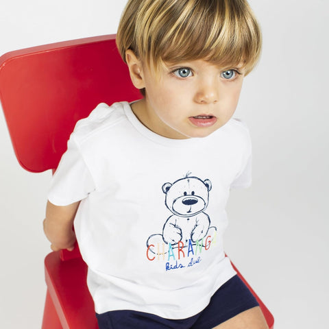 Charanga Baby Boy's  White T-Shirt 79044 CR24