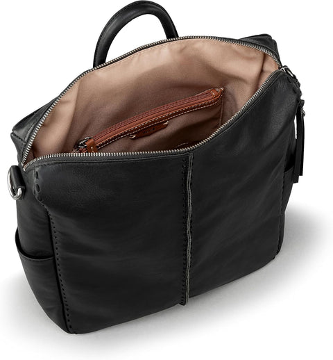 The Sak Women's Black Leather Los Feliz Backpack |The Sak In Lebanon