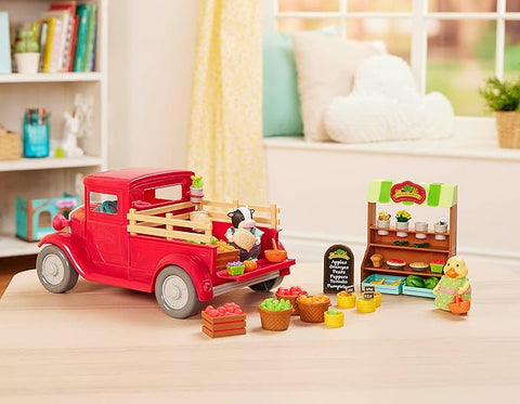 Woodzeez Market Truck Playset with 2 Posable Doll Figures |  Woodzeez In Lebanon