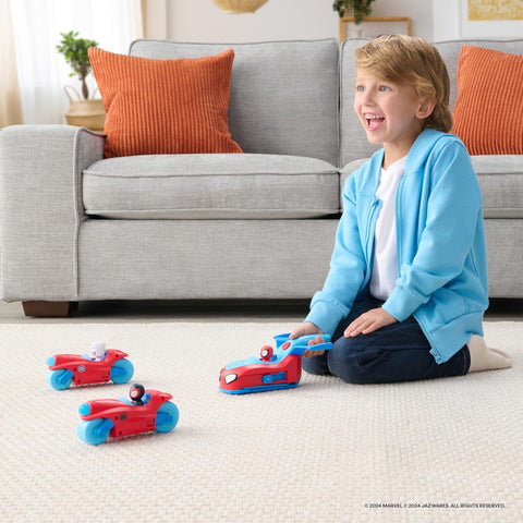 Jazwares Marvel Spidey and His Amazing Friends Spidey Team Split Racer 8.5-Inch Three-in-One Vehicle with Web Darts|Jazwares In Lebanon