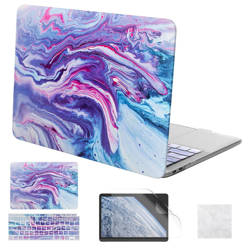 SD MacBook Air 13 Case Marble Blue Purple A3232