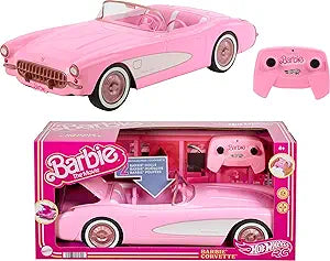Barbie Hot Wheels RC Corvette from The Movie, Full-Function Remote-Control Toy Car Holds 2 Dolls| Barbie In Lebanon