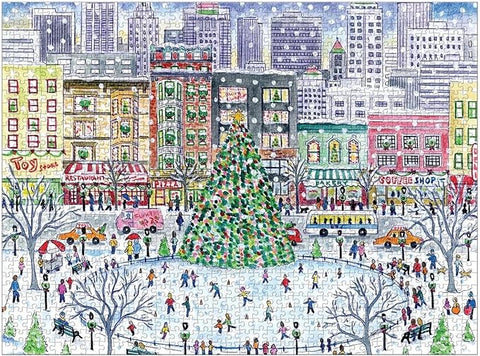 Galison Michael Storrings Christmas 1000 Piece Difficult Jigsaw Puzzle | Galison In Lebanon