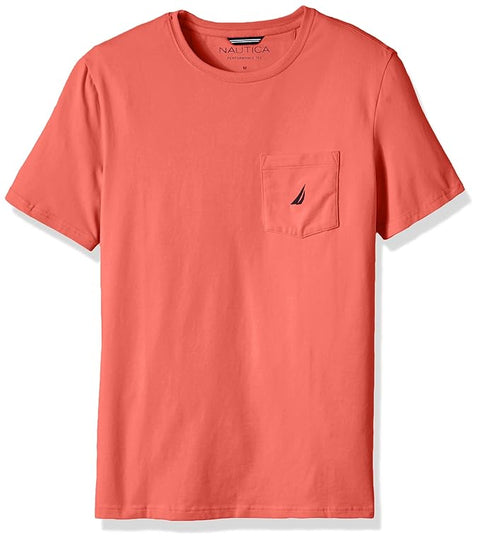 Nautica Men's Coral Classic Fit Pocket T-Shirt |Nautica In Lebanon