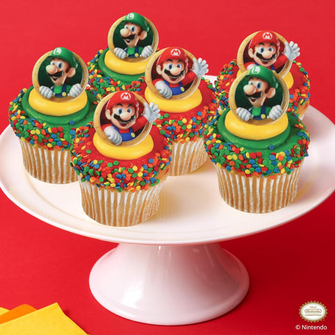 DecoPac Super Mario Rings 24 Nintendo Cupcake Decorations|DecoPac In Lebanon