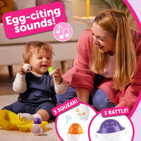 Tomy Toomies Hide & Squeak Eggs Toddler Toys |Tomy In Lebanon
