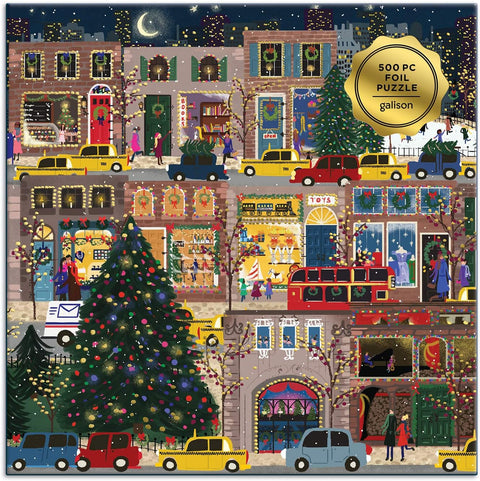 Galison Winter Lights Foil Puzzle 500 Pieces|Galison In Lebanon