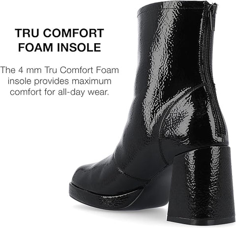 Journee Collection Women's Black Comfort Foam Aylani Booties | Journee Collection In Lebanon