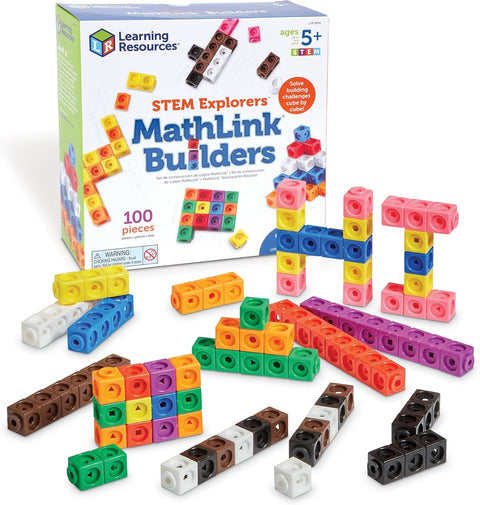 Learning Resources STEM Explorers MathLink Builders 100 Pieces|Learning Resources In Lebanon