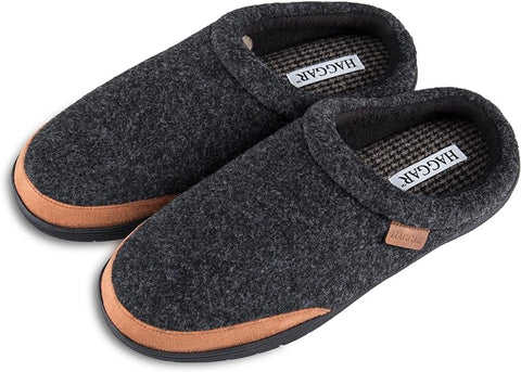 Haggar Men's Grey Clog Slipper House With Memory Foam Comfort Slipper| Haggar In Lebanon
