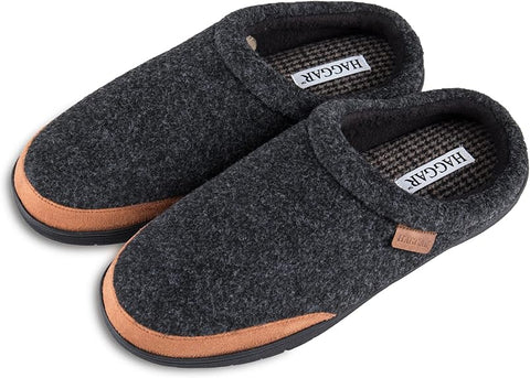 Haggar Men's Grey Clog Slipper House With Memory Foam Comfort Slipper| Haggar In Lebanon
