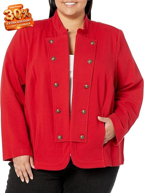 Tommy Hilfiger Women's Red Military Band Jacket  | Tommy Hilfiger In Lebanon