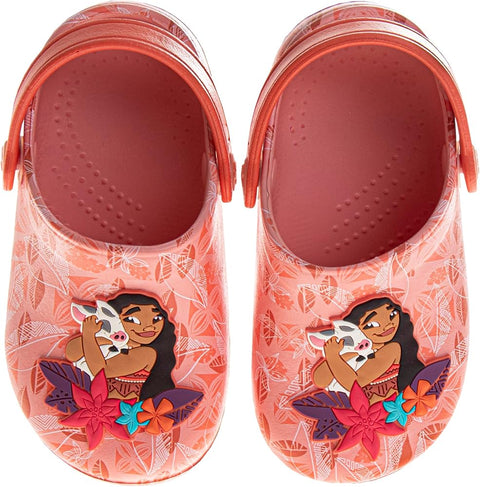 Disney Princess Baby Girl's Orange Moana and Pua Closed Toe Back strap Slippers | Disney Princess In Lebanon