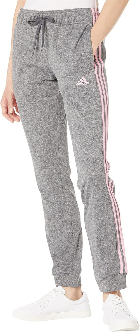 Adidas Women's Gray Warm-up Tricot Regular Tapered 3-Stripes Sweatpants|Adidas In Lebanon