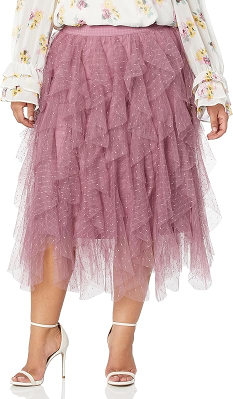 City Chic Women's Purple Skirt AMZ335