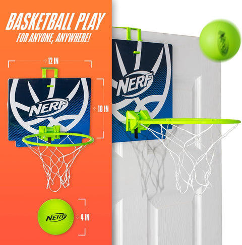 Nerf Nerfoop The Classic Mini Foam Basketball and Hoop Hooks On Doors |Nerf In Lebanon