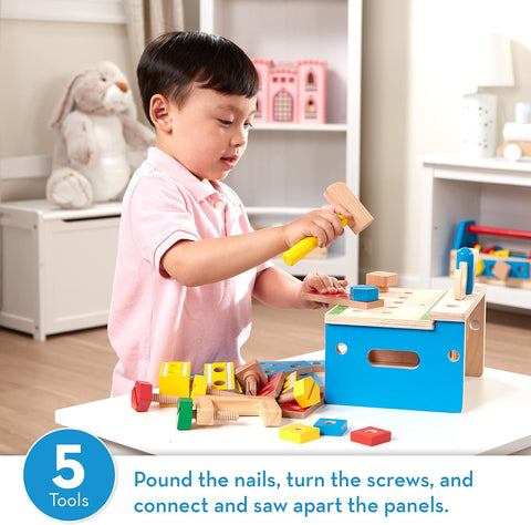 Melissa & Doug Hammer and Saw Tool Bench Wooden Building Set |Melissa & Doug In Lebanon